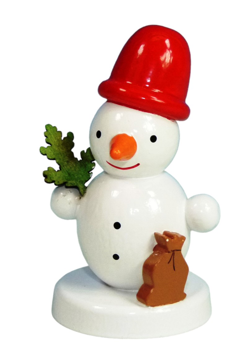 Schneemannfigur stehend Weihnachtsmann