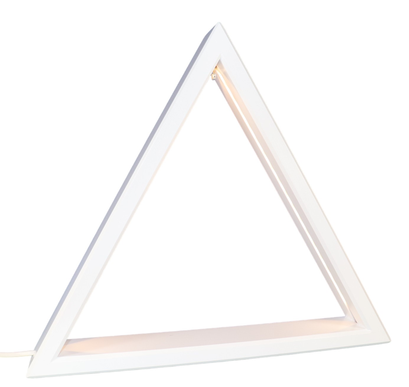 Dreieck LED 40 cm weiß