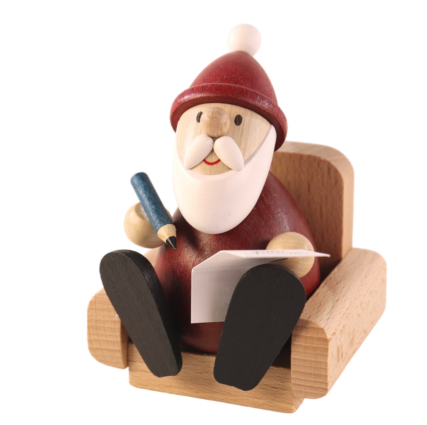 Weihnachtsmann im Sessel, modern, BxH: 6,5cm x 9,0cm